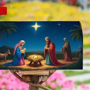 Nativity Scene Holiday Mailbox Cover